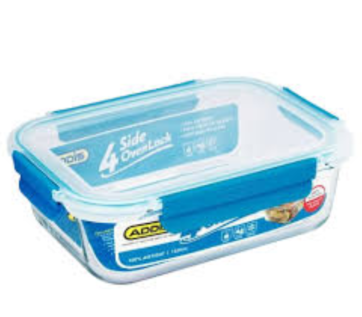ADDIS 900ML OVEN LOCK RECT GL F/STOR 93833